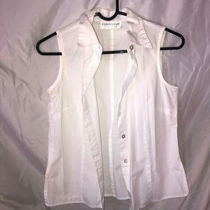 Sleeveless button down blouse